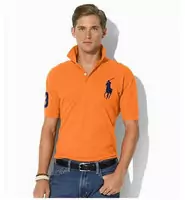 t-shirt ralph lauren hommes pas cher cool ornage noir,polo fashion